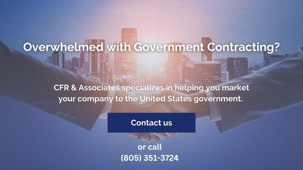 contact a government contract consultant